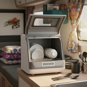 Sudex T05 Open Front Countertop Dishwasher Portable Desktop Kitchen Machine Without Installation for Home Use - Product Image 2
