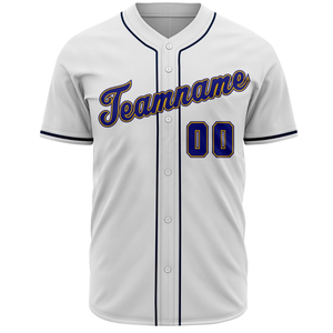 Camiseta de Béisbol Blanca de Manga Corta con Botones, Uniforme de Equipo Personalizado, Transpirable, de Poliéster, Deportiva - Product Image 2