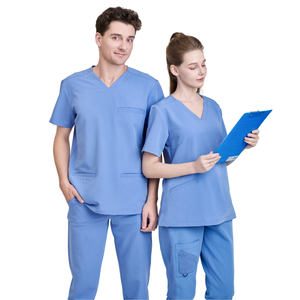 Tenues médicales confortables en rayonne/PE/spandex pour femmes, combinaisons de salon de beauté, vêtements d'hôpital, uniformes FMF, faible MOQ - Fournisseurs VN - Product Image 1
