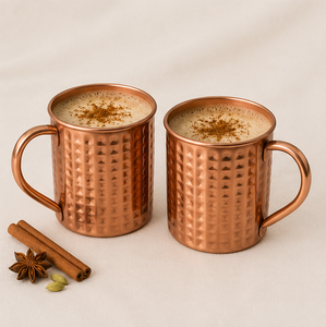 Handcrafted 100% Pure Copper Moscow Mule <b>Mug</b> Set Hammered Solid Copper <b>Beer</b> <b>Mugs</b> With Ergonomic Handle Eco-Friendly Barware Gift - Product Image 4