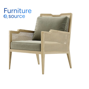 Silla de comedor moderna y cómoda de tela con patas de madera maciza para sala de estar u hotel fabricada en Vietnam por Furniture Factory - Product Image 3