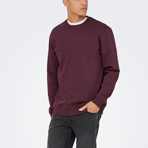 <b>Men's</b> Stand Collar Solid Color Fleece Anti-Pilling 100% Cotton Knitted <b>Pullover</b> Sweatshirt Regular Fit Casual Winter Wear - Product Image 4