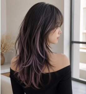 Perruque synthétique noire premium à couches, sans colle, fabriquée à la machine, haute densité, courte, pour cosplay et anime - Product Image 4