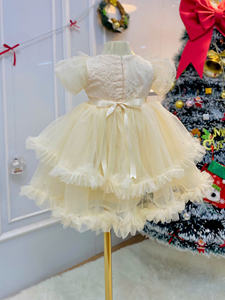 High-quality children's princess <b>dress</b>, suitable <b>for</b> everyday wear soft embroidered mesh, available in various colors, ODM/OEM - Product Image 3