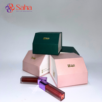 Boîte cadeau rigide en kraft pliable sur mesure, fabriquée au Vietnam, recyclable, biodégradable, épaisseur 2 mm, finition brillante/mate, revêtement UV