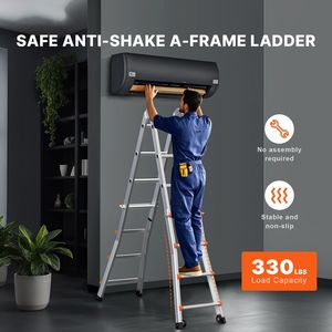 Scala Telescopica Compatta in Alluminio da 20,5 Piedi, Multifunzione, Portatile e Pieghevole per Uso Domestico e Camper - Product Image 2