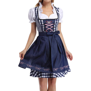 ชุดเดรส Dirndl รุ่นใหม่ล่าสุดสำหรับผู้หญิง ชุดเทศกาลอ็อกโทเบอร์เฟสต์แบบบาวาเรียน ชุดเดรส Dirndl สำหรับผู้หญิง ชุดเดรส Dirndl ทรงเอไลน์สั้นสำหรับผู้หญิง - Product Image 6
