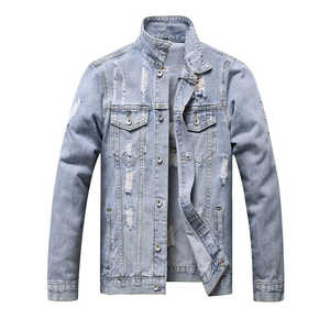 Chaquetas Vaqueras para Hombre al por Mayor, Estilo Más Popular, Nueva Llegada, Última Tendencia en Moda Urbana, Chaquetas Vaqueras Desgastadas - Product Image 1