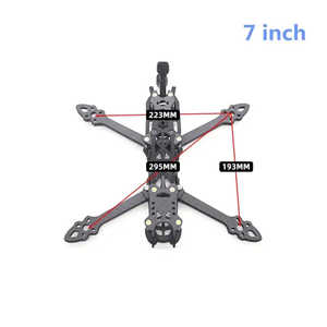 Mark 4 7 Inch 5mm Arm Thickness <b>Racing</b> FPV <b>Drone</b> Frame 3K Carbon Fiber Quadcopter Frame - Product Image 4