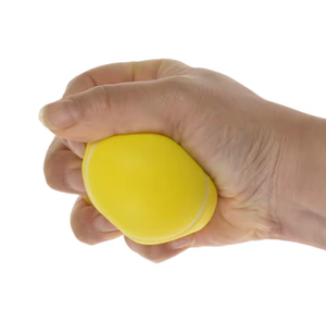 Ballon d'exercice EPP jaune style tennis 65 mm, outil d'entraînement de fitness portable - Product Image 3
