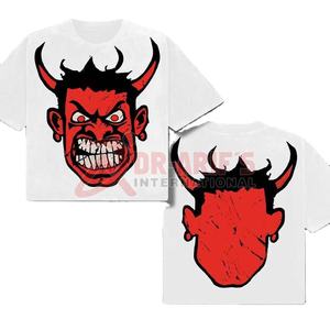 Nouveau Treding Logo personnalisé 260 GSM Heavyweight Box Fit T-Shirt 100% coton goutte épaule surdimensionné recadrée T-shirt pour hommes - Product Image 4