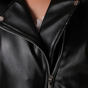 2026 Latest Fashion Custom Woman's Knee-Length Casual Dress Genuine Sheepskin Leather Sleeve Less Diamond Dress - Product Image 5