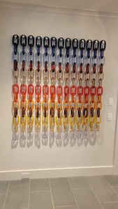 Moderna Escultura Decorativa de Pared con Cadena de Resina Colorida, para Decoración de Interiores de Lujo, Sala de Estar, Pasillo - Product Image 5