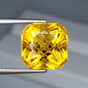 Citrino natural amarillo dorado, corte cojín personalizado, piedra preciosa suelta, cuarzo amarillo para la fabricación de joyas. - Product Image 4