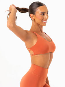 Nouveaux ensembles pour femmes avec logo personnalisé OEM, ensemble 2 pièces, leggings froncés pour femmes, taille haute et ceinture arrière en V. - Product Image 6