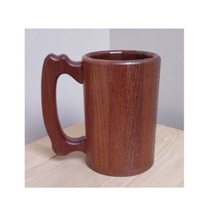Mug en bois de qualité supérieure, fait main, en bois massif, finition naturelle, style rustique, vaisselle écologique pour la cuisine - Product Image 2
