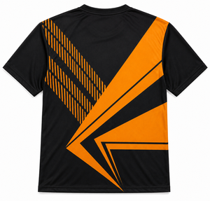 FURAT LEATHERS Running <b>Tshirt</b> Athletic Custom Front Printed Dry Fit Geometric Moisture Wicking <b>Polyester</b> V-neck Short Sleeve - Product Image 4