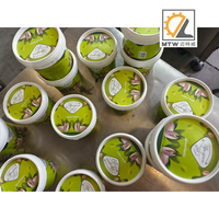 MTW automático salsa tártara PP gelatina agua leche yogur taza rotativa tarro llenado máquina de sellado