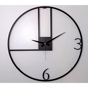 High Quality Black Round Metal <b>Wall</b> <b>Clock</b> Analog Quartz Industrial Design Moving Gears Living Room <b>Decoration</b> <b>Wall</b> <b>Clock</b> - Product Image 5