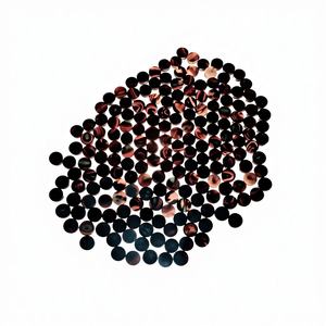 Boutons en corne naturelle de vache/bufflonne/vache, 4 trous, marron clair/foncé, écologiques, à dos plat, perles rondes, accessoires vestimentaires - Product Image 1