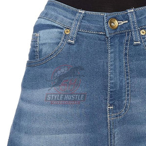 Pantalones Vaqueros de Mujer de Último Diseño a Precio Razonable para Venta en Línea, Color Sólido, Múltiples Bolsillos - Product Image 5
