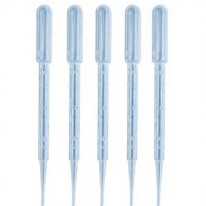 Pipettes de laboratoire jetables Premium BRG+ 3 ml avec graduation de 0,02 ml, compte-gouttes Pasteur en plastique PP stérilisé - Product Image 1