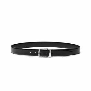 Cinturón de Cuero Genuino para Hombre, Cinturón Negro de Vestir con Hebilla de Aleación Plateada, Formal, Casual de Negocios, Duradero, Alta Resistencia, 3.5cm de Ancho - Product Image 5