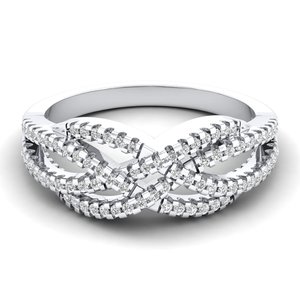 Anillos de compromiso de plata de ley 925 con moissanita REYES a precio mayorista para mujer, joyería fina de boda de oro macizo de 14K y 18K - Product Image 1