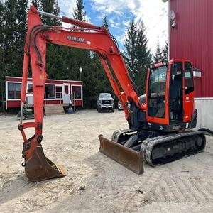 Achetez une excavatrice sur chenilles Kubota KX080-3 d'origine, conçue pour les travaux difficiles, moteur, pompe à engrenages et roulement inclus. - Product Image 5