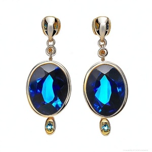 Pendientes de gota de agua de Color dorado para mujeres y niñas, joyería de moda de compromiso largo - Product Image 3