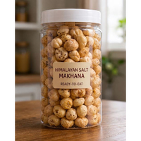 Makhana Seca con Sal del Himalaya, Paquete a Granel, Snack Natural y Saludable para el Día a Día, Mejor Precio