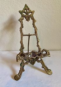 Luxury Vintage Brass <b>Easel</b> Stand Photo Frame Holder Decorative Plate Display Rack Book Stand Wedding Décor for Home Hotel Décor - Product Image 6
