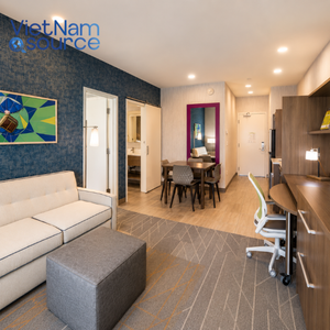 Muebles Comerciales de Madera Sólida FF&E Diseñados para Hoteles de Estancia Prolongada Home2 Suites, Proveedor OEM de Vietnam con 3 Años de Garantía - Product Image 4