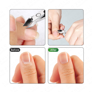 Coupe-cuticules incurvé en acier au carbone de qualité supérieure, double ressort, coupe-ongles de précision, outil professionnel de manucure et de toilettage - Product Image 6