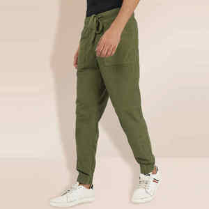 Pantalones Cargo de Moda para Hombre, Corte Ajustado, Cómodos, Estilo Casual, Cintura Alta, Tela de Lona, Diseño Recto, en Oferta - Product Image 3