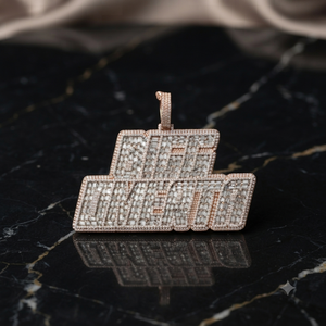 Colgante de Plata 925 con Letra Grande Personalizada de Moissanita y Diamantes, Estilo Hip Hop, Chapado en Oro para Hombre, Joyería de Fiesta - Product Image 3