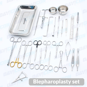 Juego de Instrumentos de Blefaroplastia Manual de Primera Calidad, Herramientas Quirúrgicas Oftálmicas de Acero Inoxidable, Aprobado por CE e ISO, Reutilizable para Cirugía de Párpados - Product Image 5
