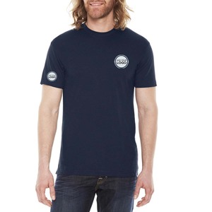 Camisetas de manga corta con cuello redondo para hombre, de mezcla triple, para correr, color verde. - Product Image 3