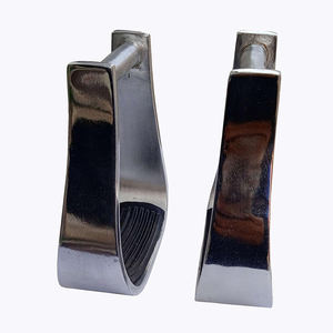 อานม้าแบบมีสายรัดทำจากโลหะผสมน้ำหนักเบา พร้อมแผ่นยางกันลื่นเพื่อความปลอดภัยสำหรับกีฬาขี่ม้า คุณภาพสูง ผลิตจากสแตนเลส - Product Image 1