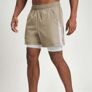 Customized Canvas <b>Compression</b> Casual Sports <b>Shorts</b> Outdoor Fitness Sportswear Men Breathable Eco-Friendly Solid High Waist - Product Image 4