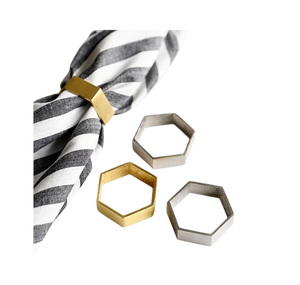 Anneau de serviette en laiton moderne, rond, largeur 4,5 cm, accessoire de décoration de table, design classique, porte-serviettes de table - Product Image 5
