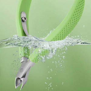 Stainless Steel <b>Cuticle</b> Nail Nipper With Green Ergonomic Handle Sharp Precision Blade Nail <b>Trimmer</b> Manicure Pedicure Tool For - Product Image 6