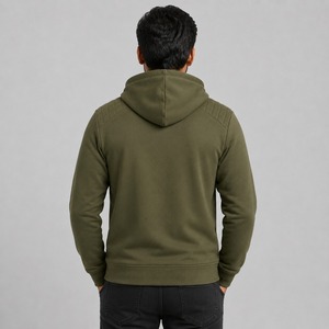 Sudadera con Capucha y Cremallera para Hombre, Sudadera con Capucha Cálida y Cómoda, Chaqueta con Cremallera Completa para Uso Casual y al Aire Libre en Invierno - Product Image 5