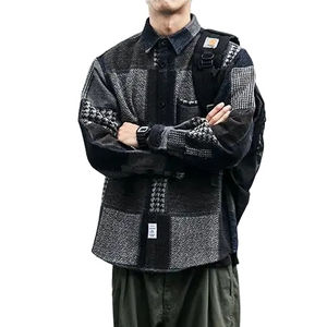 Camisas de Franela a Cuadros Premium de Manga Larga para Hombre, Personalizadas, Extra Grandes, de Poliéster y Algodón Pesado, con Doble Bolsillo - Product Image 2