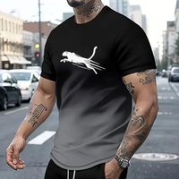 T-shirt Homme Hip Hop Personnalisé Imprimé Uni Manches Courtes Col Rond Coupe Droite Décontractée en Jersey Polyester Respirant 320g Numérique