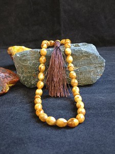TIMELESS CRAFT TS-421 Tasbih de Resina Ecológico Estilo Ángel Color Amarillo Hecho a Mano Cuentas de Oración Misbaha Árabe Forma Personalizada - Product Image 2