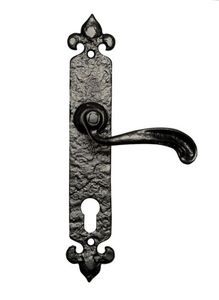 Comprar al por mayor manija de palanca negra de hierro fundido para puerta, herrajes para muebles, accesorios para puertas y ventanas, manija de privacidad para baño - Product Image 3