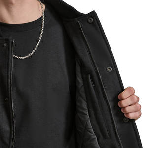 Nouvelle veste varsity unisexe personnalisée avec revêtement frontal - Haute qualité, 100% laine, cuir, coupe-vent, respirante, antibactérienne, écologique - Product Image 6