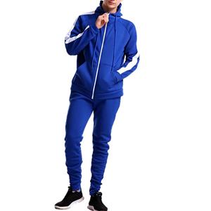 ชุดวอร์มมีฮู้ดสีกรมท่าแบบ unisex เสื้อซิปเต็มตัว สีพื้น สไตล์ลำลอง สปอร์ต มีกระเป๋าข้าง ระบายอากาศ แห้งเร็ว เหมาะสำหรับใส่ในฤดูหนาว ทรงหลวม - Product Image 5