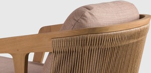 Tumbona Minimalista de Madera para Jardín, Silla de Cuerda Tejida, Muebles de Exterior para Patio y Hogar - Jaya - Product Image 6